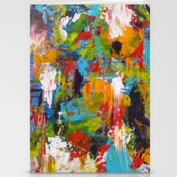 NWT - "Mediterranean" Art Card & Envelope Set (2), Artwork by Noora Elkoussy - Picture 2 of 2